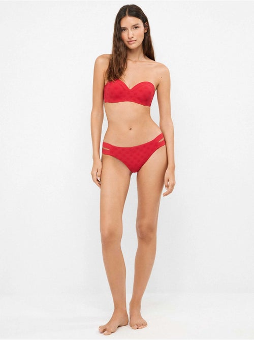 Culotte de bikini jacquard à pois - Kiabi Culotte de bikini jacquard à pois - Kiabi