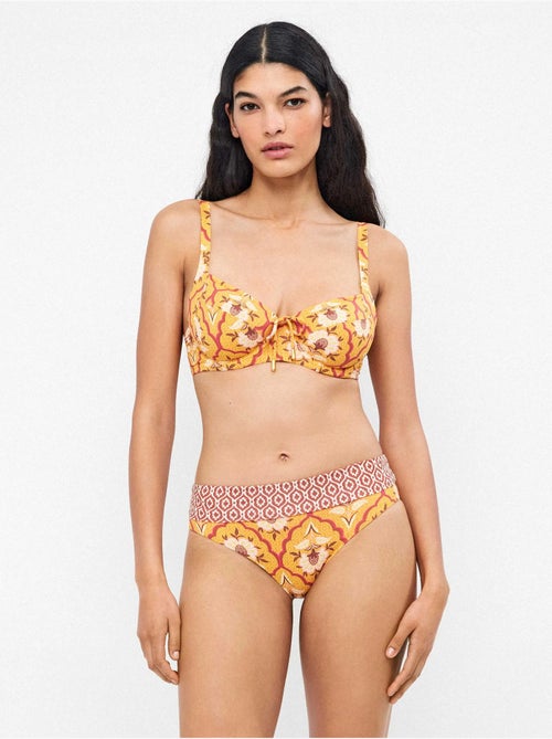 Culotte de bikini multiposition à double imprimé - Kiabi Culotte de bikini multiposition à double imprimé - Kiabi