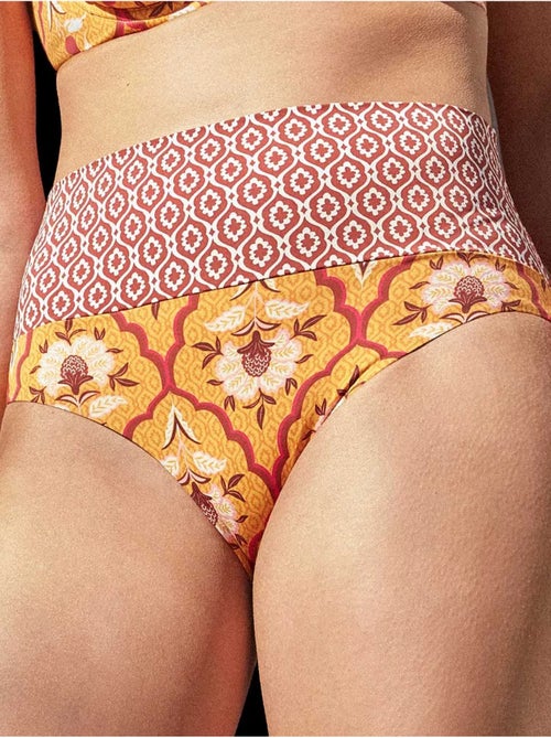 Culotte de bikini multiposition à double imprimé - Kiabi Culotte de bikini multiposition à double imprimé - Kiabi