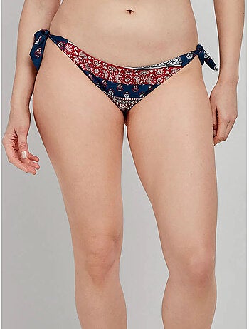 Culotte de bikini réversible et ajustable