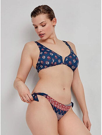 Culotte de bikini réversible et ajustable