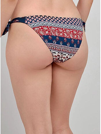 Culotte de bikini réversible et ajustable