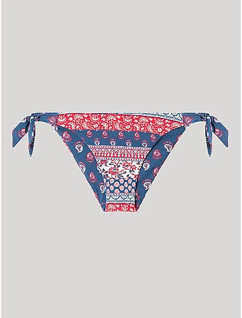 Culotte de bikini réversible et ajustable