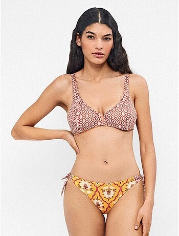 Culotte de bikini réversible et ajustable