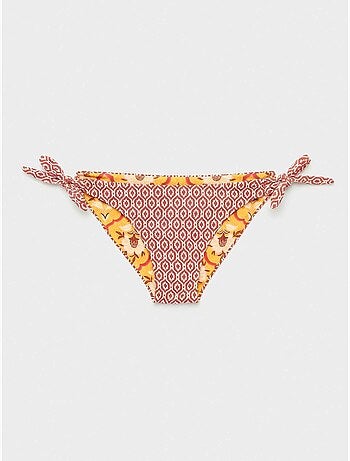 Culotte de bikini réversible et ajustable