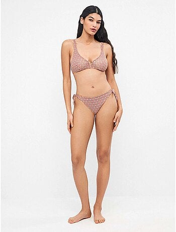 Culotte de bikini réversible et ajustable