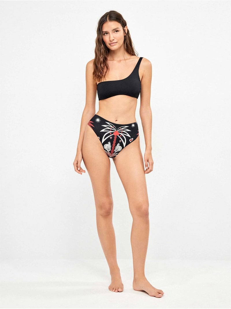 Culotte de bikini super haute Multicolore - Kiabi