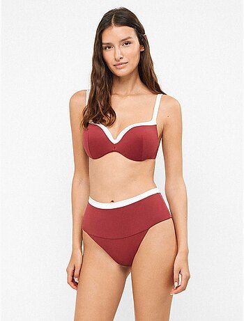 Culotte de bikini taille haute multiposition
