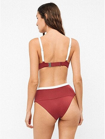 Culotte de bikini taille haute multiposition