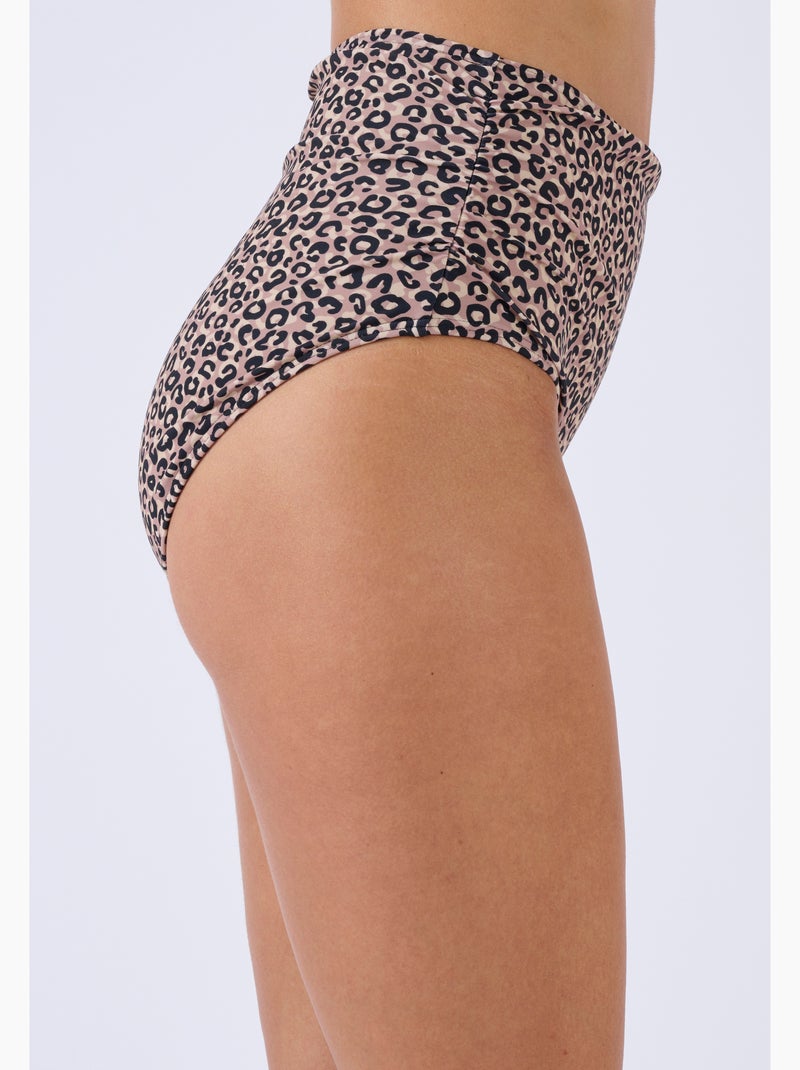 Culotte de maillot de bain taille haute Perfect Fit by Damart - Damart Marron - Kiabi