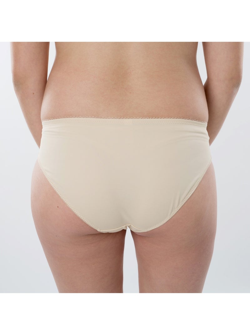 Culotte de maternité ANGÉLIQUE avec dentelle 'Bogema' Beige - Kiabi