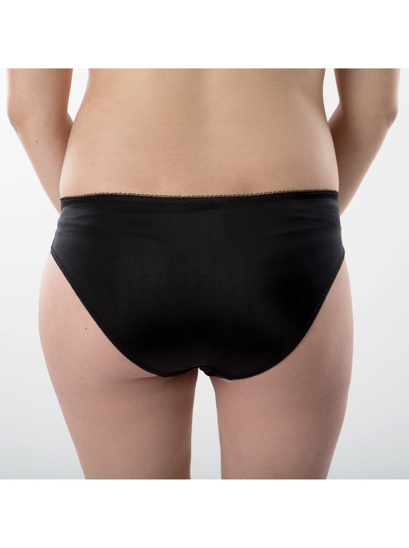 Culotte de maternité ANGÉLIQUE avec dentelle 'Bogema' Noir - Kiabi