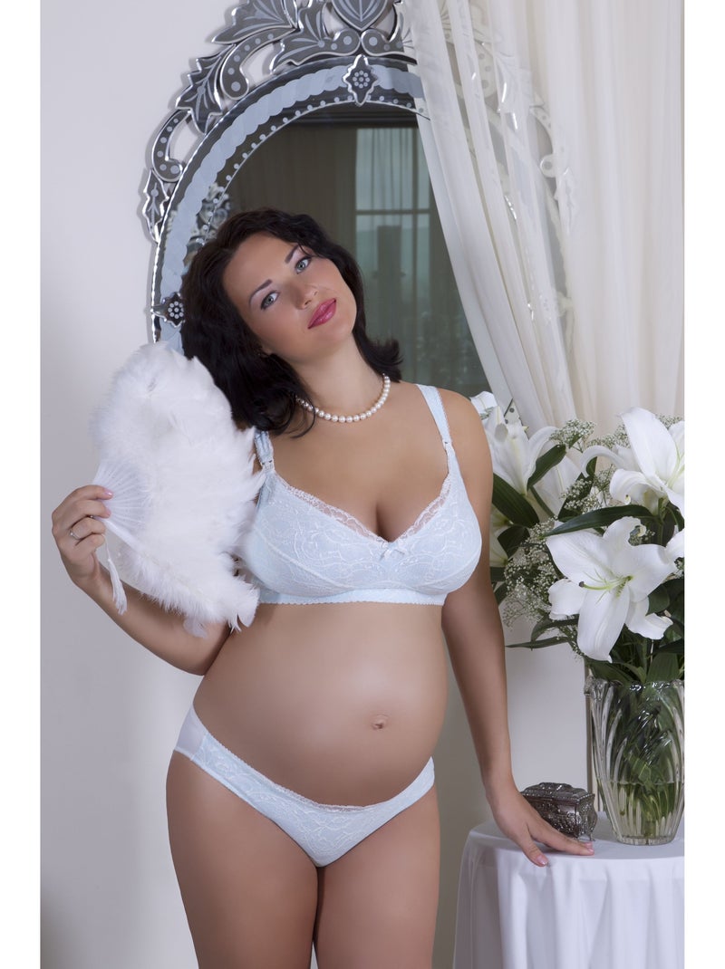 Culotte de maternité AQUAMARINE 'Bogema' Blanc cassé - Kiabi