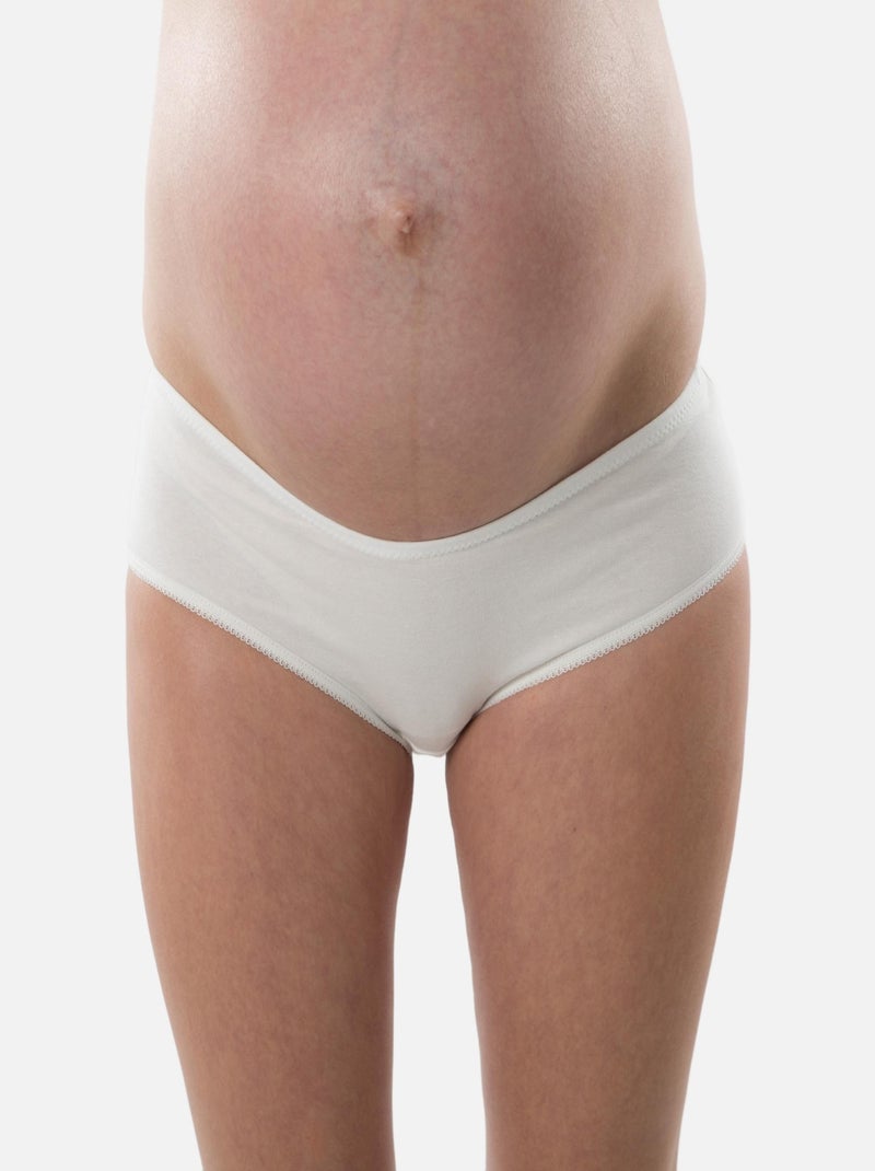 Culotte de maternité BIO 'Bogema' Blanc cassé - Kiabi