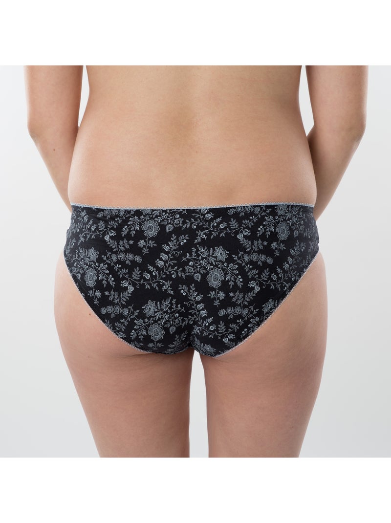 Culotte de maternité DIANA 'Bogema' Noir Bleu ciel - Kiabi