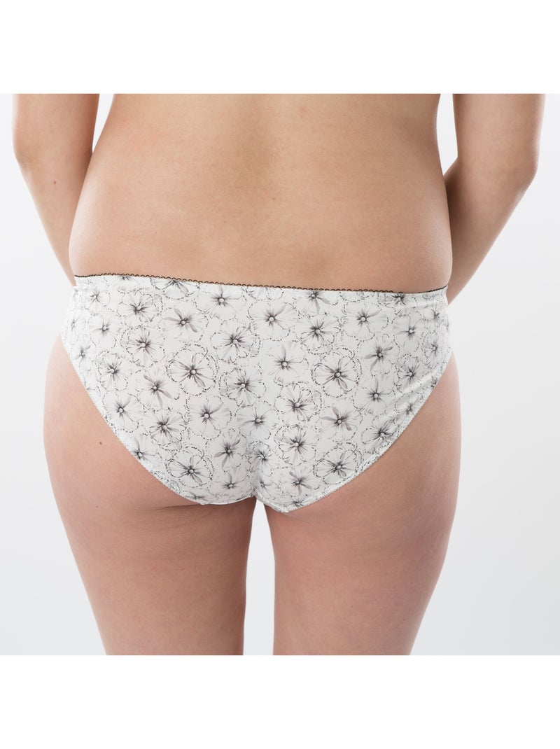 Culotte de maternité LAURA 'Bogema' Blanc Argenté Gris - Kiabi
