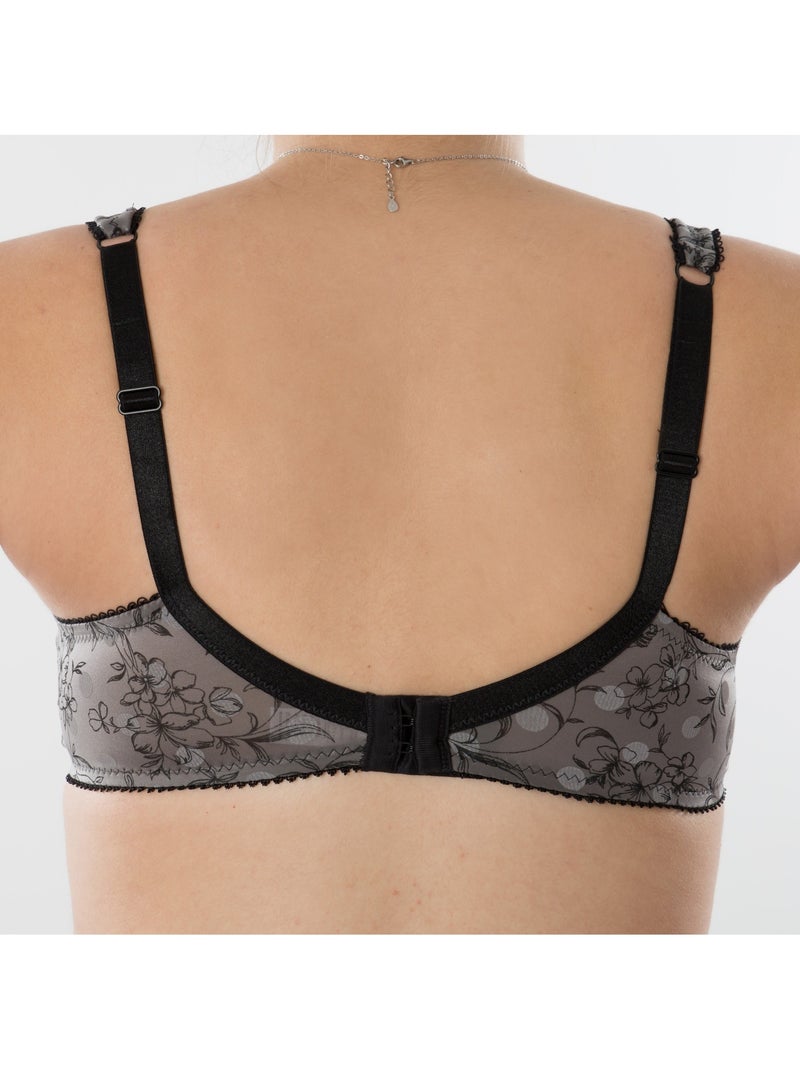 Culotte de maternité OPHÉLIE 'Bogema' Gris Argenté Blanc - Kiabi