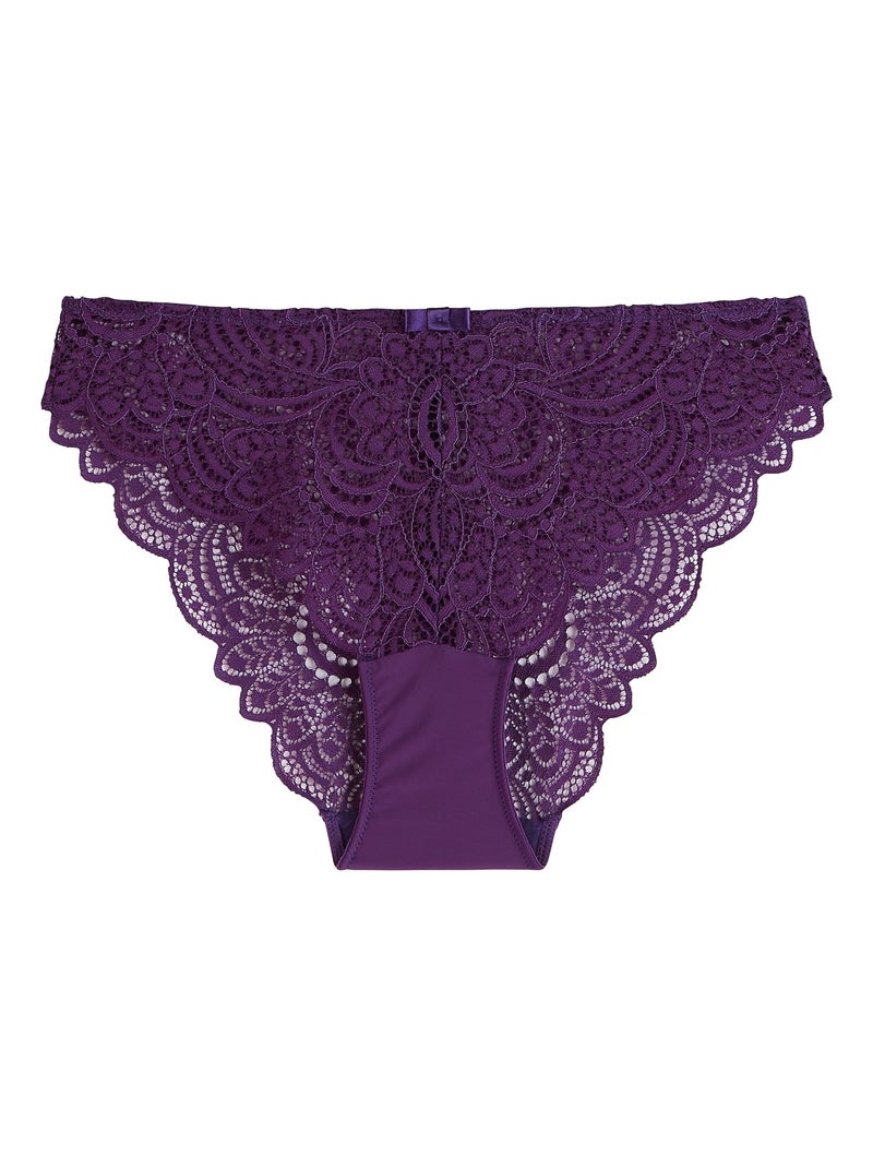 Culotte dentelle Dentelle - RougeGorge Lingerie Violet - Kiabi