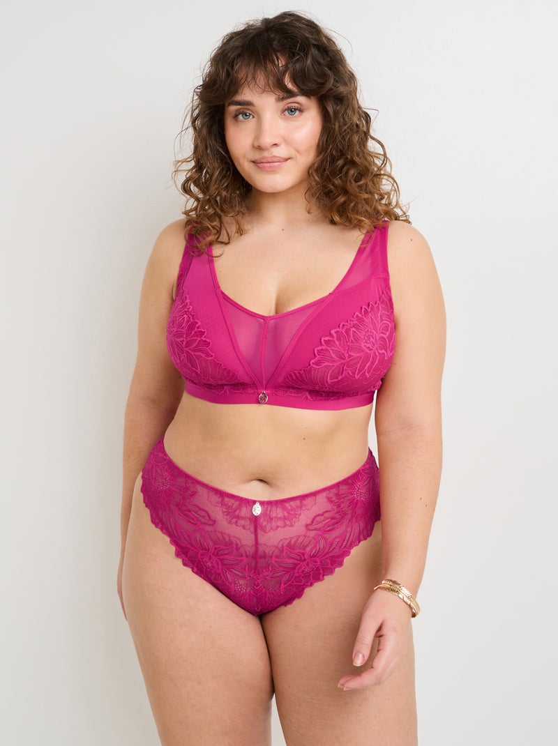 Culotte dentelle Dona+ - RougeGorge Lingerie Rose fushia - Kiabi