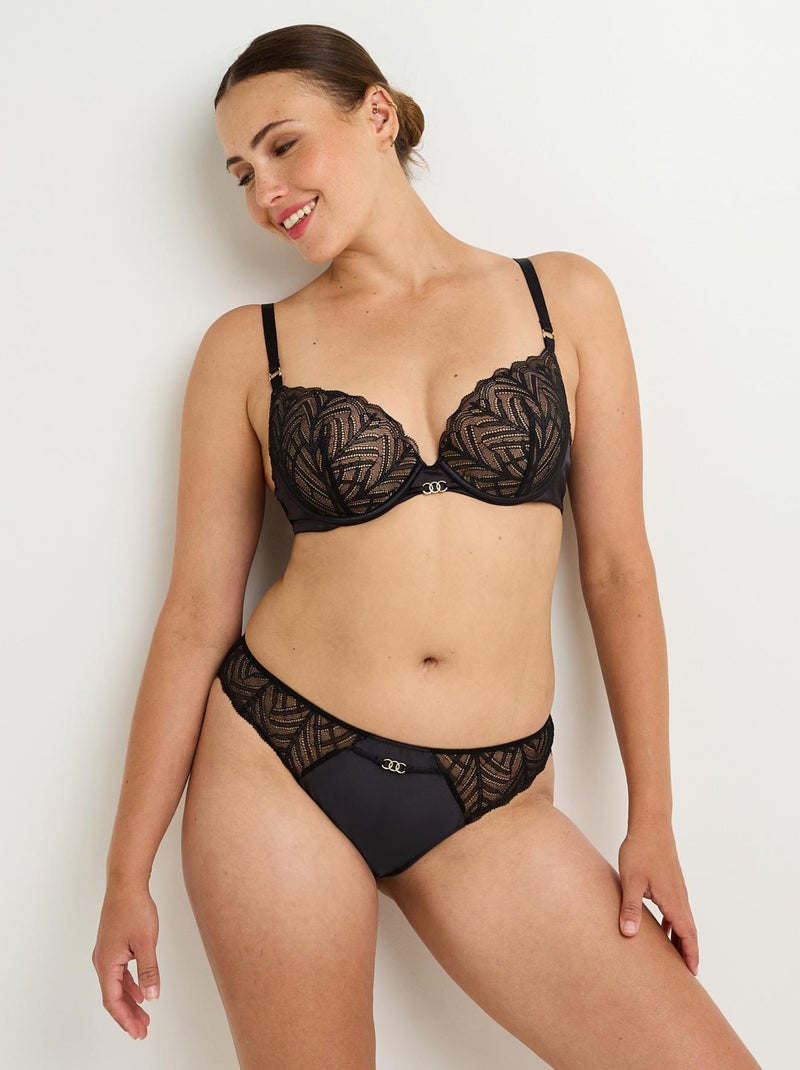 Culotte dentelle Femme - RougeGorge Lingerie Noir - Kiabi