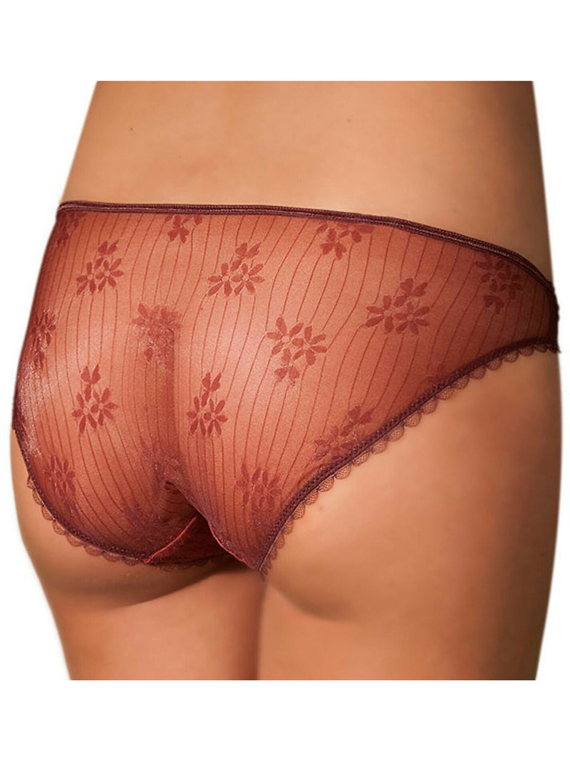 Culotte dentelle Firenze Marron - Kiabi