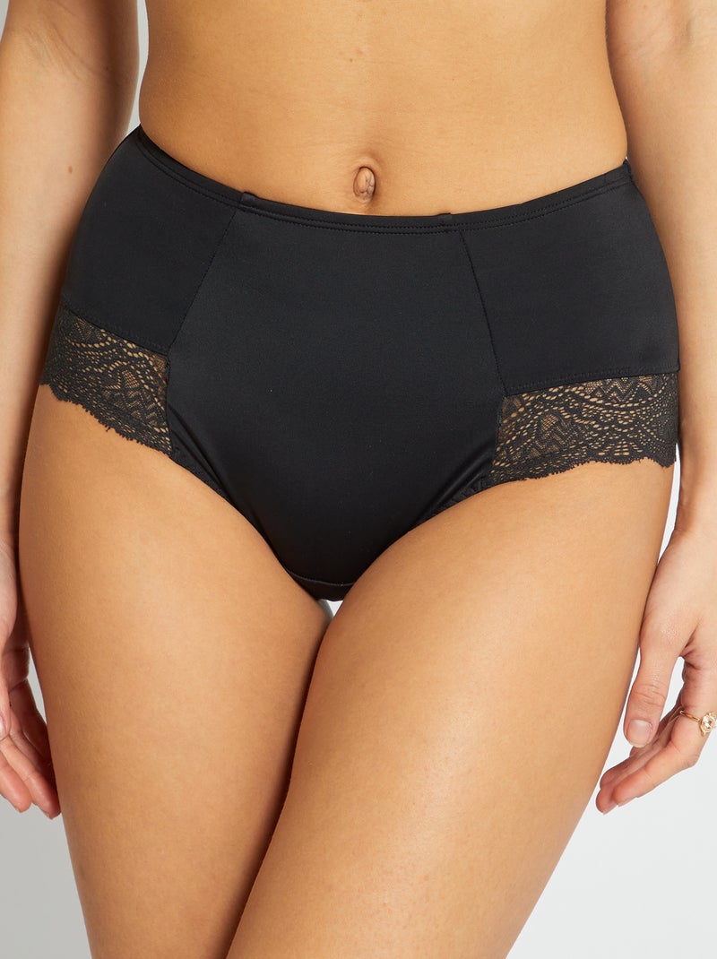 Culotte 'DIM' ventre plat ecodim noir - Kiabi