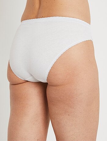 Culotte échancrée dentelle - lot de 3 - Afibel