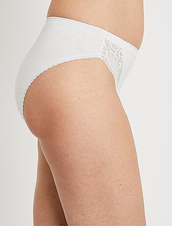 Culotte échancrée dentelle - lot de 3 - Afibel
