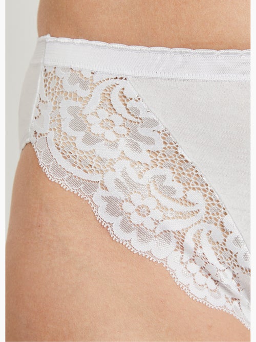 Culotte échancrée dentelle - lot de 3 - Afibel - Kiabi Culotte échancrée dentelle - lot de 3 - Afibel - Kiabi