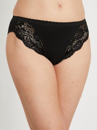 Culotte échancrée dentelle - lot de 3