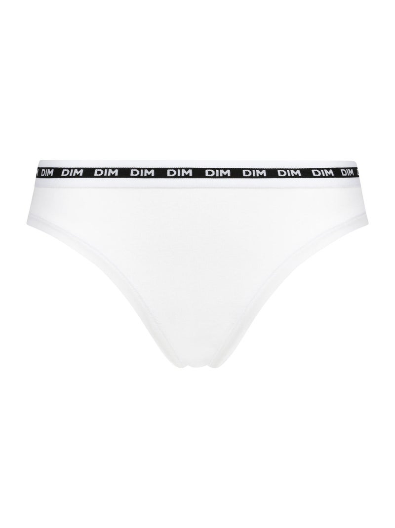 Culotte échancrée Jersey coton-modal Icons Blanc - Kiabi