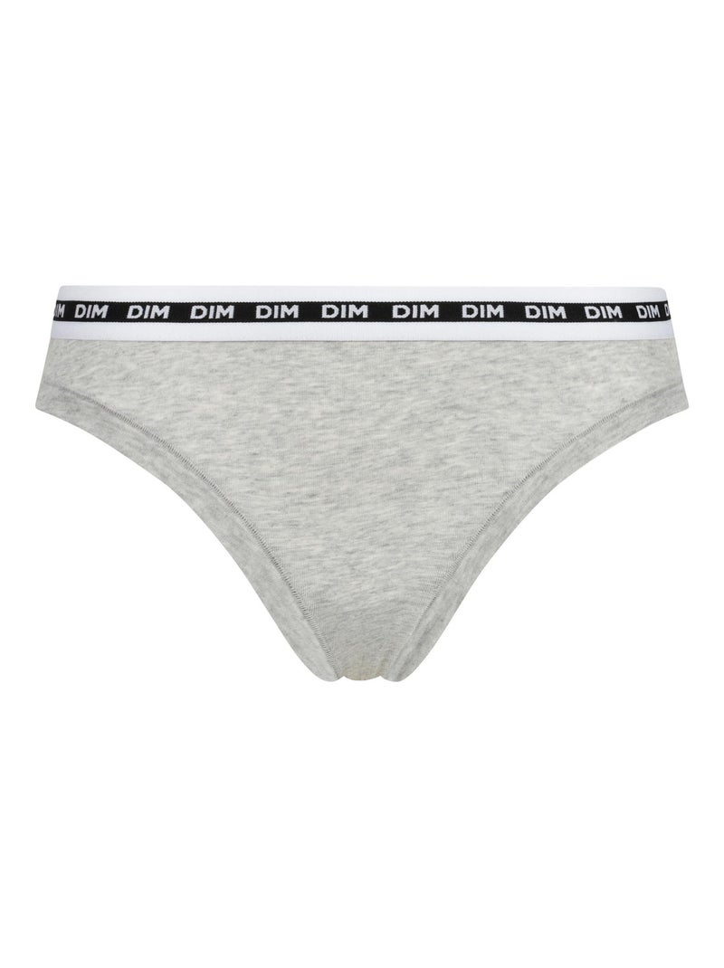 Culotte échancrée Jersey coton-modal Icons Gris chiné - Kiabi