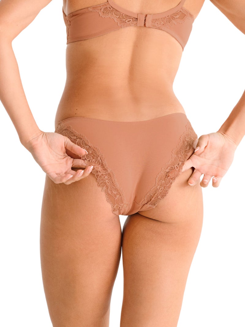 Culotte échancrée SELENA Beige - Kiabi