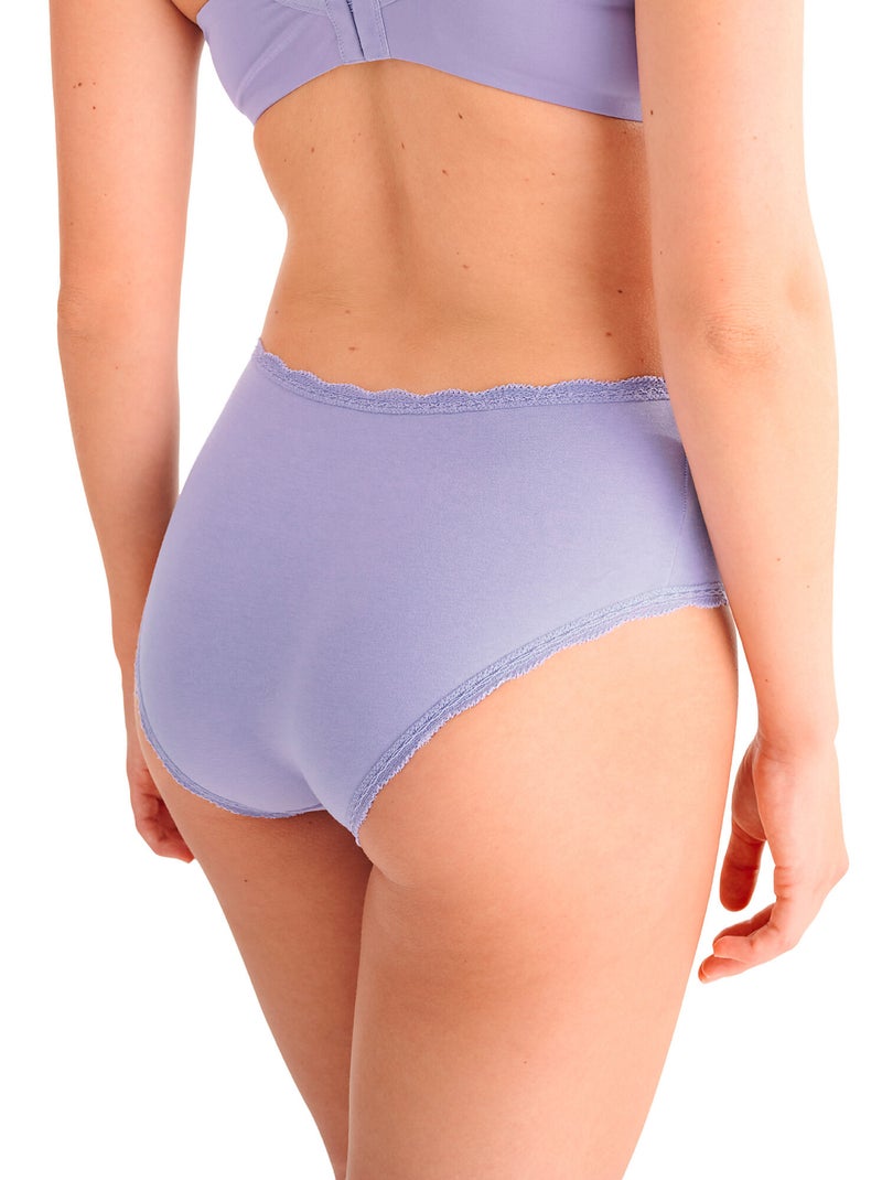 Culotte échancrée taille haute EVERYDAY Violet - Kiabi