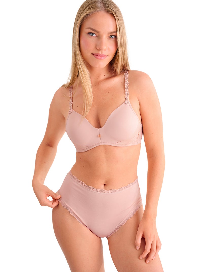 Culotte échancrée taille haute EVERYDAY Violet - Kiabi