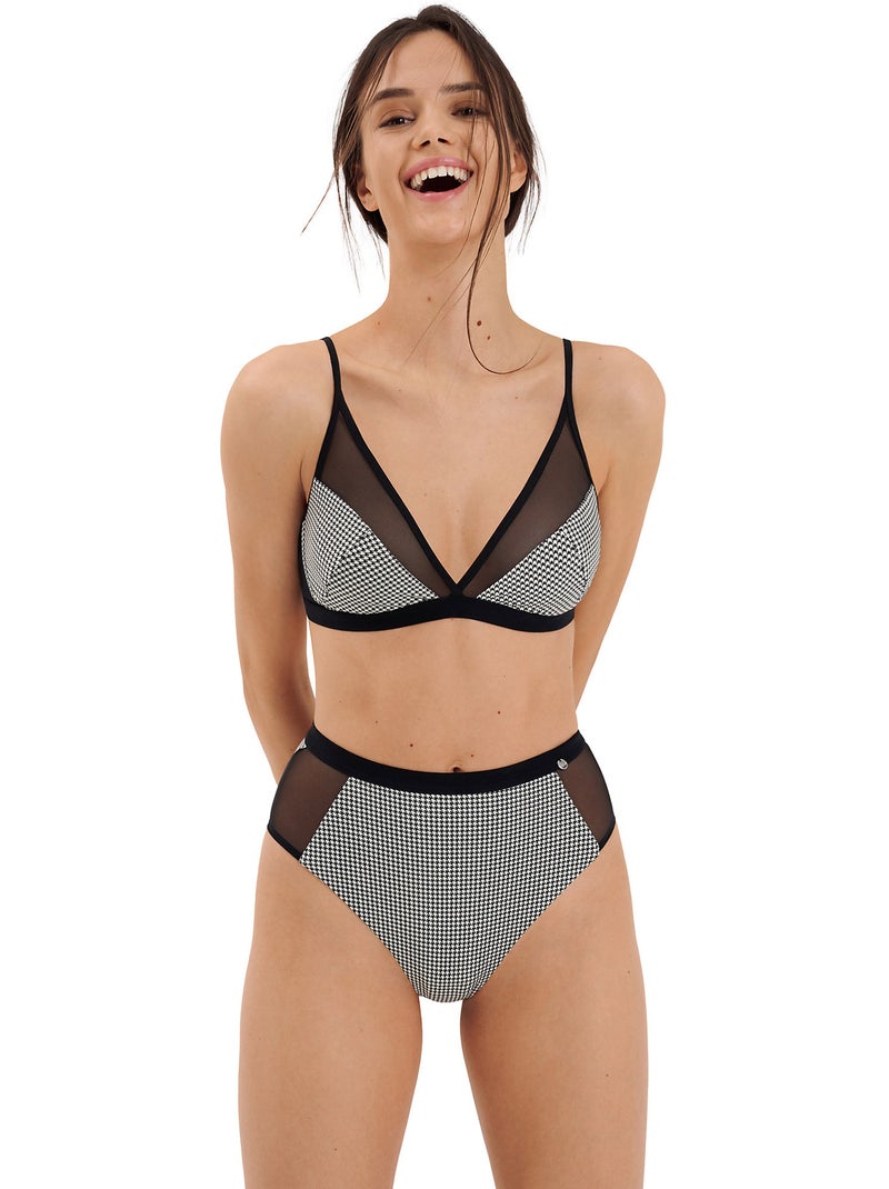 Culotte échancrée taille haute Mia Multicolore - Kiabi