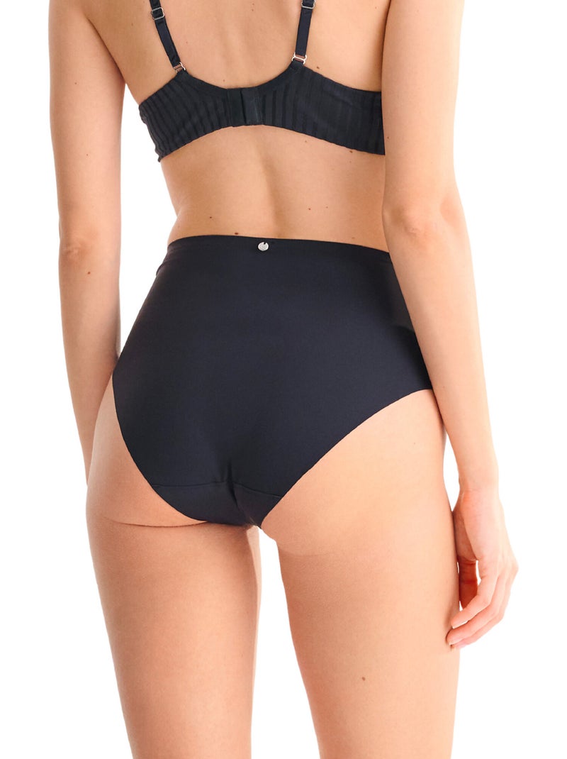 Culotte échancrée taille haute tia Noir - Kiabi