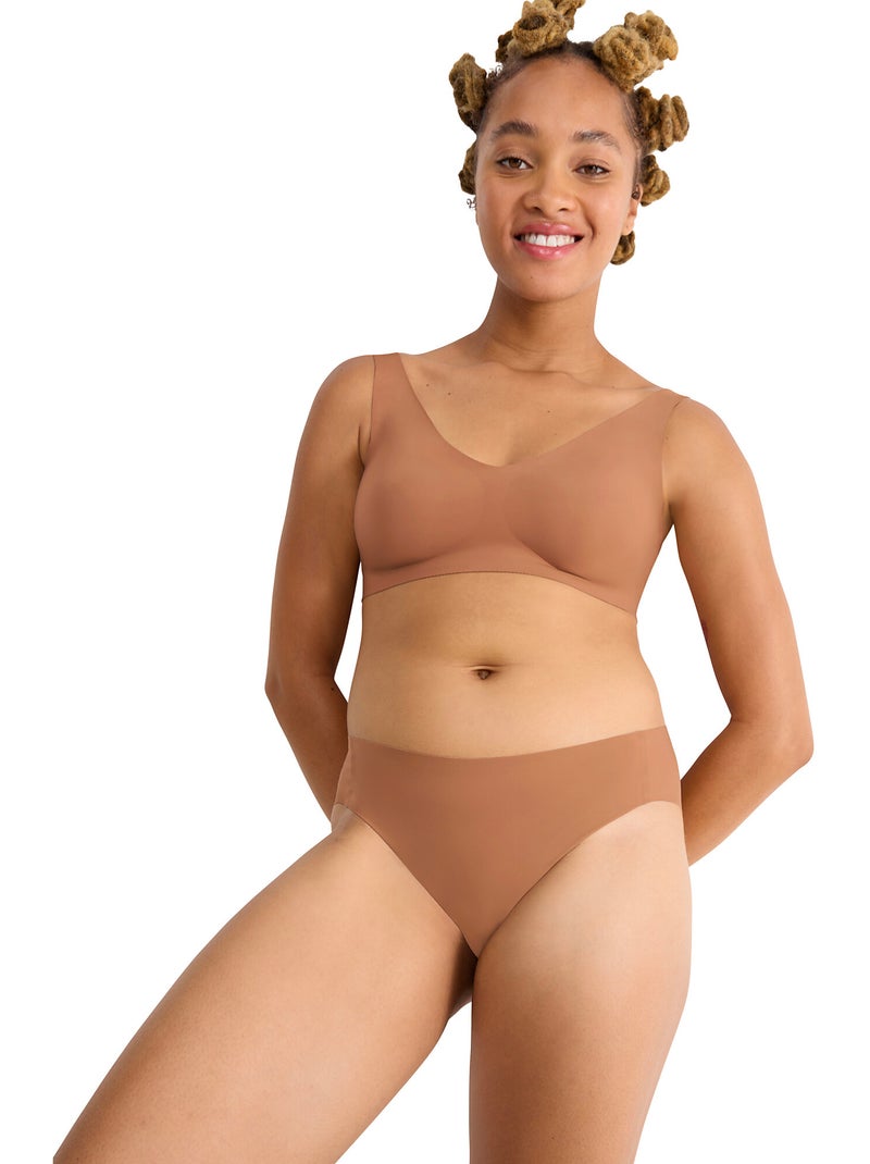 Culotte échancrée ZERO FEEL Beige - Kiabi