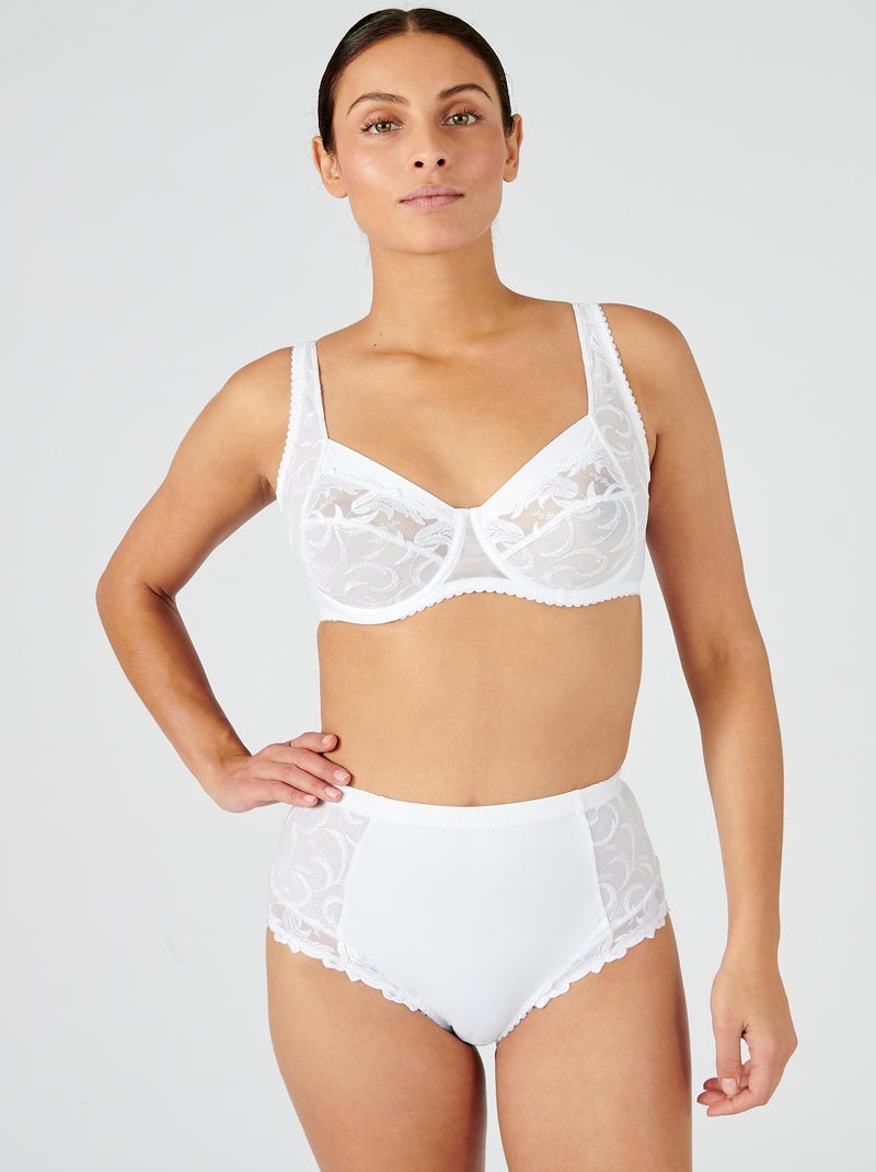 Culotte effet ventre plat ANNA Perfect Fit by Damart - Damart Blanc - Kiabi