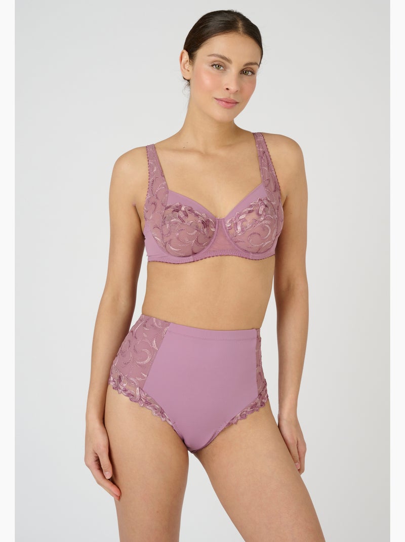 Culotte effet ventre plat ANNA Perfect Fit by Damart - Damart Mauve - Kiabi