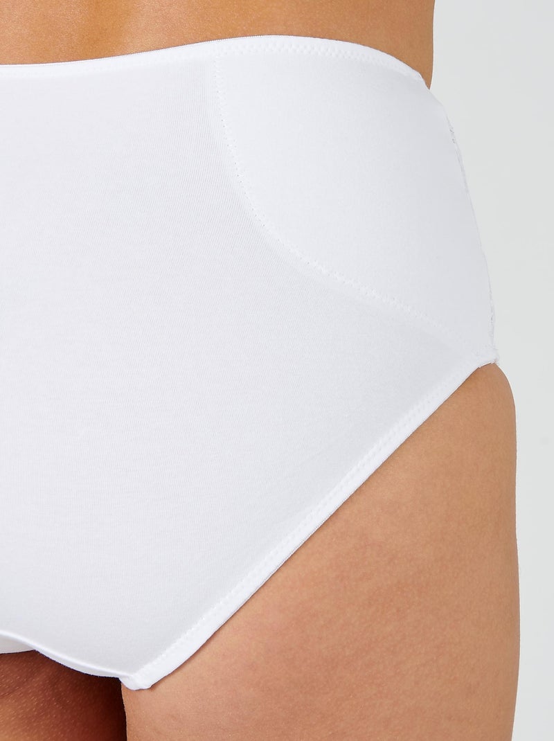 Culotte effet ventre plat CALIE Perfect Fit by Damart - Damart Blanc - Kiabi