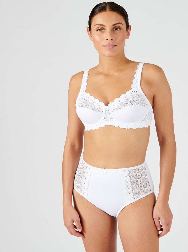 Culotte effet ventre plat CALIE Perfect Fit by Damart - Damart Blanc - Kiabi