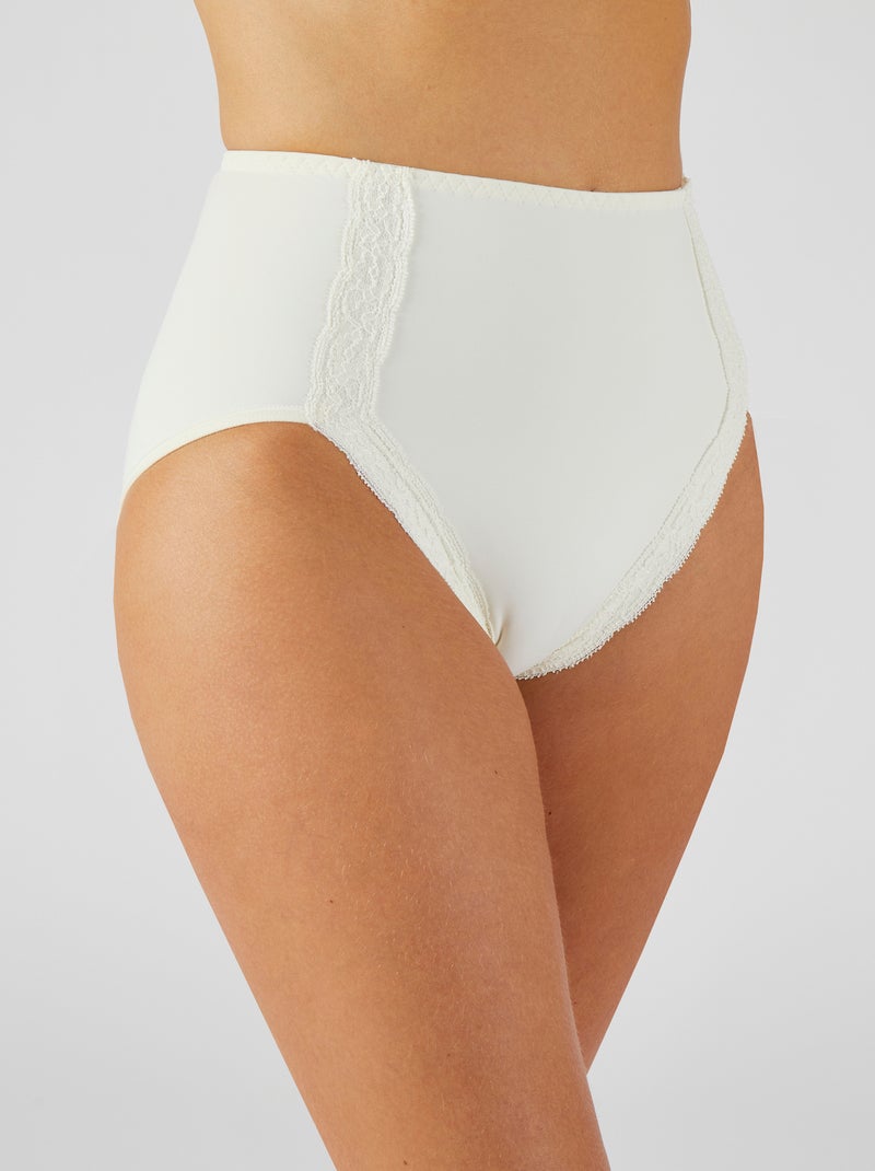 Culotte effet ventre plat Perfect Fit by Damart - Damart Blanc - Kiabi