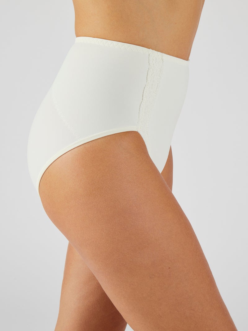 Culotte effet ventre plat Perfect Fit by Damart - Damart Blanc - Kiabi