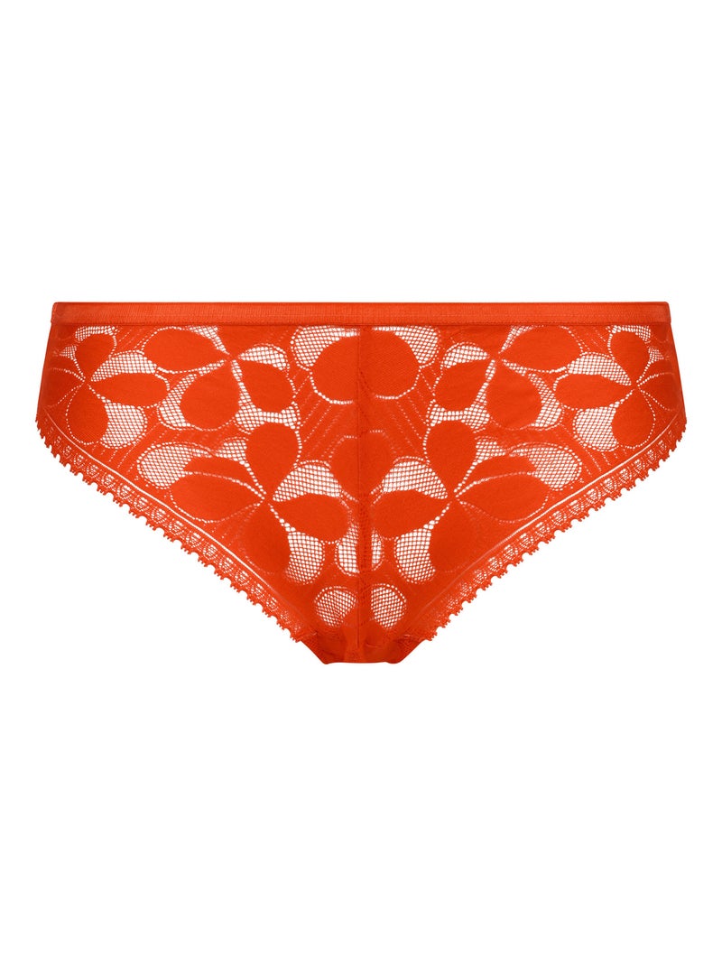 Culotte en dentelle  Art Flower Rouge vermillon - Kiabi
