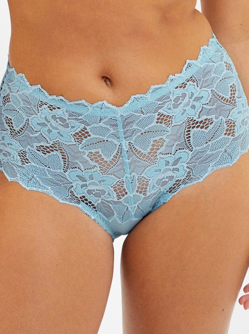 Culotte en dentelle et microfibre Arum 'Sans Complexe' - Kiabi