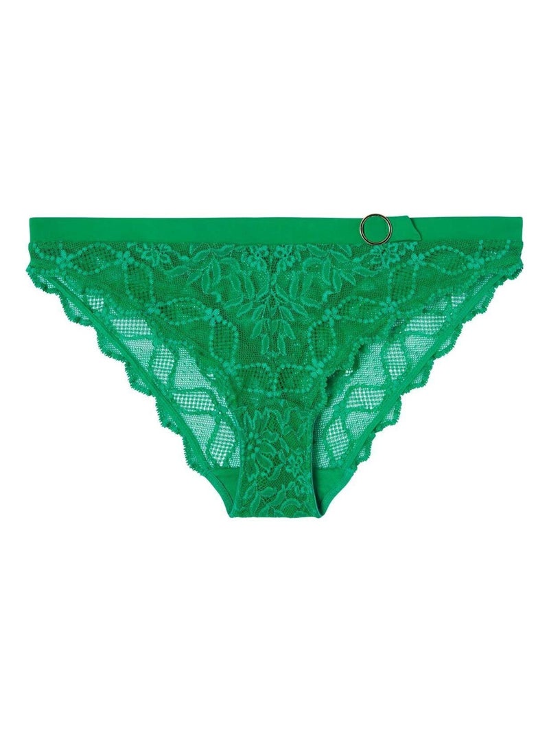 Culotte en dentelle française TOKYO - Camille Cerf & Pomm'Poire Vert - Kiabi