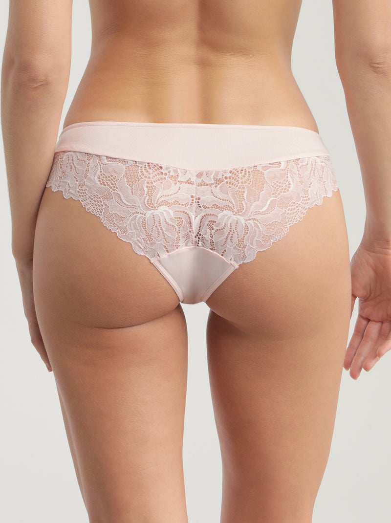 Culotte en Dentelle Generous Essentiel Rose clair - Kiabi
