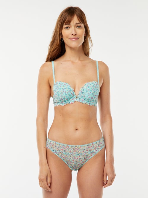 Culotte en dentelle imprimé tricolore - Kiabi