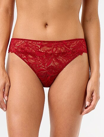 Culotte en dentelle pailletée